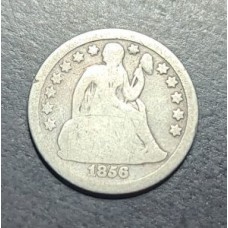 1856 Small Date Liberty Seated Dime
