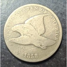 1858 Small Letter Flying Eagle Cent