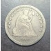 1861 Seated Liberty Quarter With 1 Ounce Silver Round